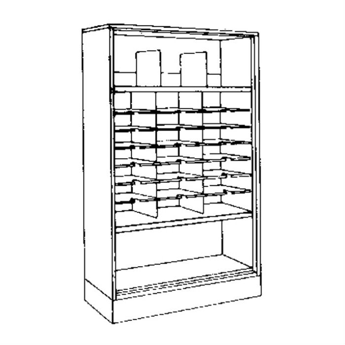 Mayline Forms Storage Cabinet Config A 21 Pockets No Door Dew
