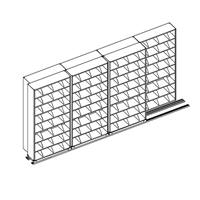 8-Tier 42"W Medical Shelving on Kwik-Track (4/3 System) 