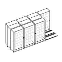 42"W File Harbor Cabinets on Kwik-Track (4/3/3 System) 