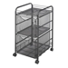Onyx Mesh File Cart with 2 File Drawers - 5212BL