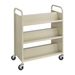 Steel 6-Shelf Shelf Double-Sided Book Cart - 5357SA
