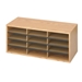 12 Comp. Wood-Corrugated Literature Organizer - 9401MO