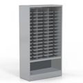 Mailflow Freestanding Sorter with Shelf - 45 Compartments
