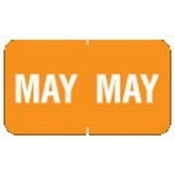 "MAY" Month Labels (Orange) - 240/Pack 