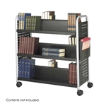 5335BL : Safco Double Sided 6-Shelf Book Cart