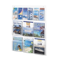 5668CL : Safco Clear2c 6 Pamphlet 6 Magazine Display